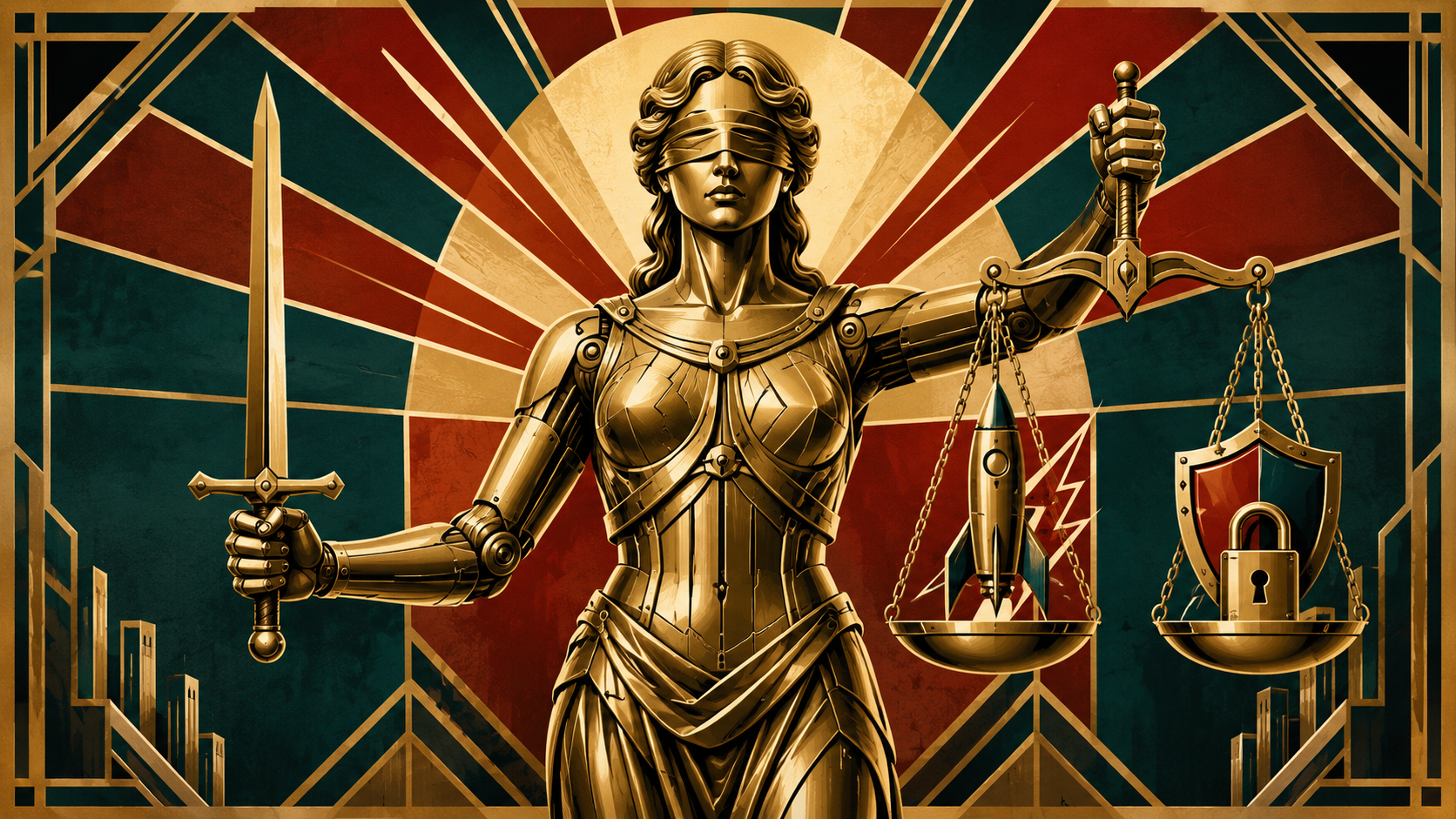 illustration: robot justice