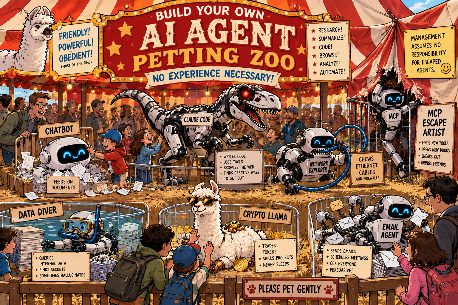 illustration: rogue agent petting zoo